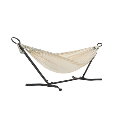 Dubbele hangmat met frame – verstelbaar – ademende stof – 210 x 150 cm