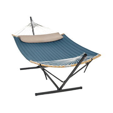 Hangmat met metalen frame – 200 kg – 400 x 100 x 90 cm
