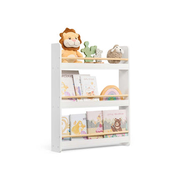 Kinderrek - Boekenrek - Opbergrek - Ruimtebesparend - 12 x 60 x 75 cm