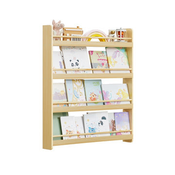 Kinderwandrek met 4 niveaus | Naturel | 80x12x100 cm