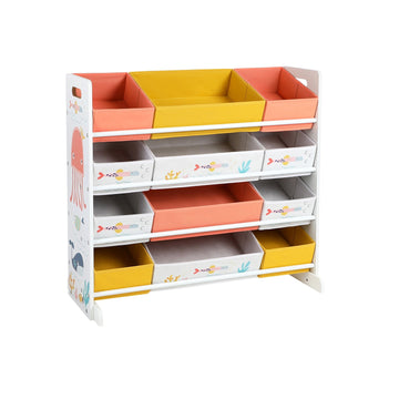 Speelgoedrek voor kinderen - opberger - stimuleert creativiteit - 83 x 38 x 78 cm