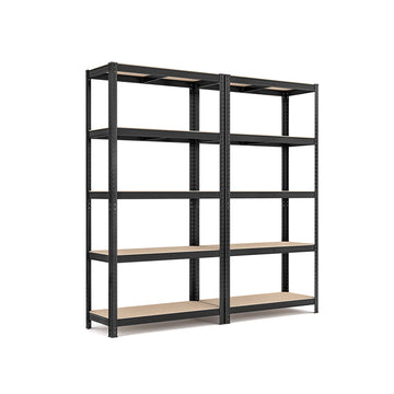 Opbergrekken set van 2 - zwaar belastbaar - staal - 180 x 90 x 40 cm