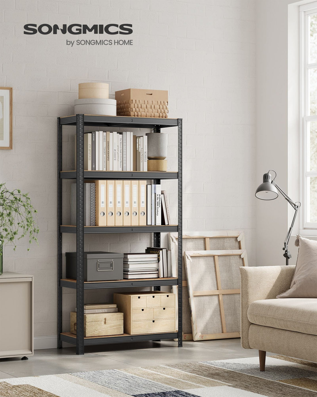 Metalen opbergrek 40 x 90 x 180 cm – verstelbaar en roestbestendig