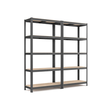 2-delige kelderplankenset - opbergrek - staal - ruimtebesparend - 180x40x90 cm