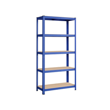 Opbergrek voor garage - stellingkast - 180 x 90 x 40 cm - blauw