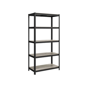 Verstelbaar opbergrek - stalen en MDF rek - 50x100x200 cm - greige zwart