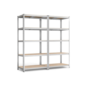 Garage opbergrek - zwaar, verstelbare planken, roestbestendig staal, 200 x 100 x 50 cm