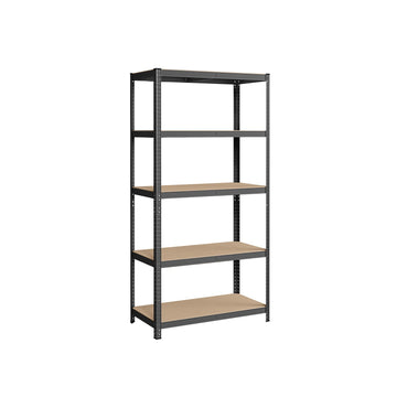 Opbergrek - metaal - hoog - grijs - gepoedercoat staal/MDF - 50 x 100 x 200 cm - 120 kg