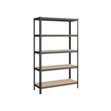 Grijs zwaar opbergrek - Staal en MDF - 60 x 120 x 200 cm