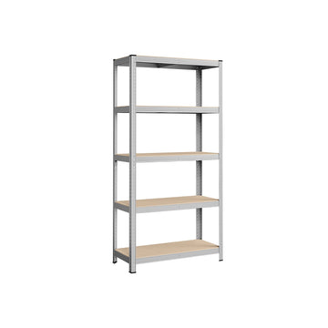 Garage-opbergrek - verstelbare stellingkast van staal/hout - 180 x 90 x 40 cm