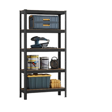 Zwaar uitgevoerd opbergrek - kelder/magazijn - staal - 150 x 75 x 30 cm
