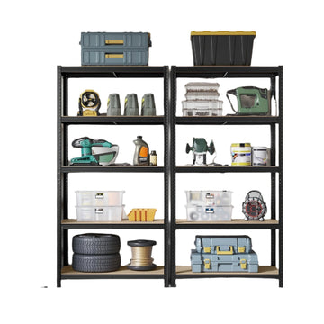 2-delige zware stellingkast voor magazijn - garage - staal - 175 kg - 200x100x50 cm