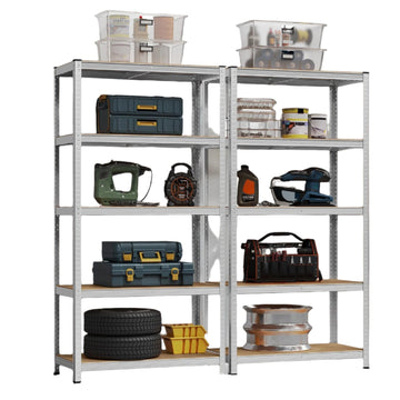 Zwaarbelastbaar opbergrek - kelderrek - garage - roestwerend - 200 x 100 x 50 cm