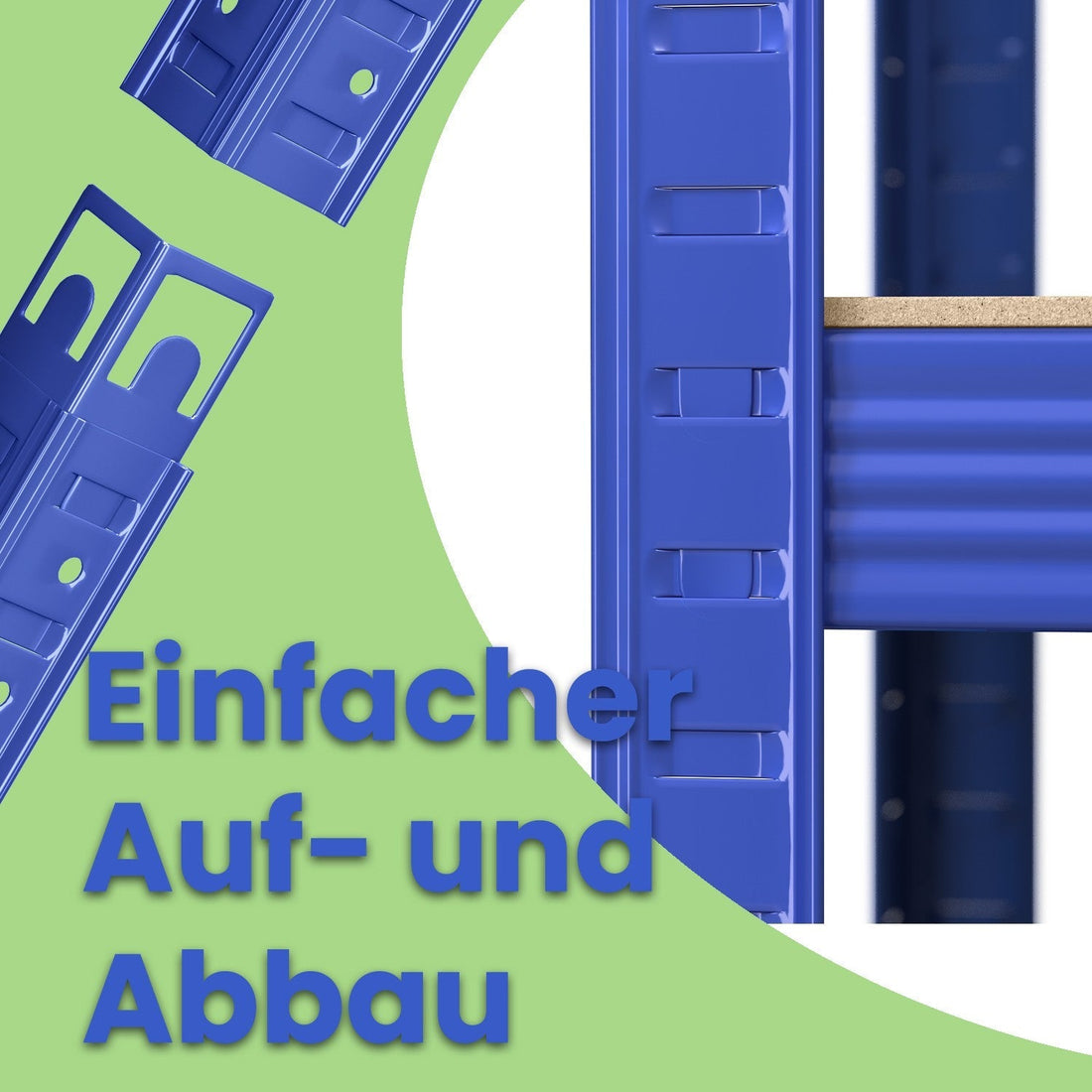 Hochleistungsstahlregal - 650 kg - verstellbar - 150 x 75 x 30 cm