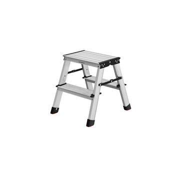 Opvouwbare trapladder - draagbaar opstapje - aluminium/kunststof - 150 kg