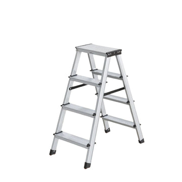 Aluminium trap, inklapbaar, 2 antisliptreden, 150 kg, 45x35,5x38 cm