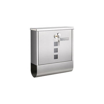 Brievenbus met koperen cilinderslot - gegalvaniseerd staal - 11 x 37 x 37 cm