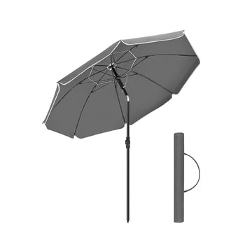 Strandparasol - Opvouwbare zonnescherm - UPF 50+ UV-bescherming - Ø 200 cm