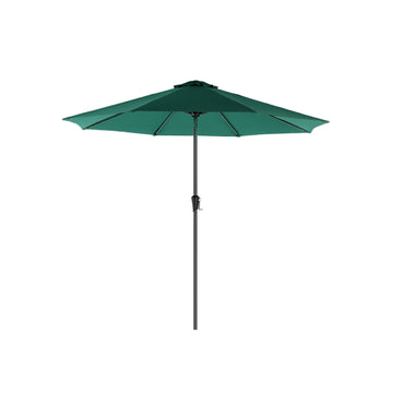 Parasol Ø 300 cm - Tuinparasol - Zonnescherm - UPF 50+ - 3 m x 2,4 m - Groen