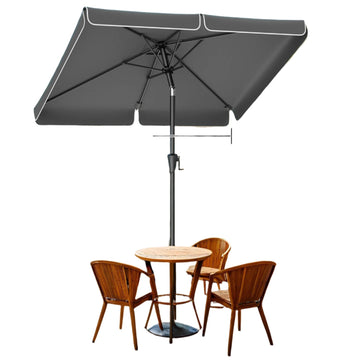 Rechthoekige balkonparasol - UV-bescherming UPF 50+ - 200 x 150 cm - stalen frame, polyester doek