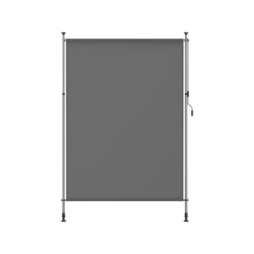 Verticale zonwering - hoogte verstelbaar - grijs - 200 x 220-300 cm