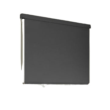Compacte verticale luifel 2,40 m – zonwering, privacyscherm, waterdicht, aluminium