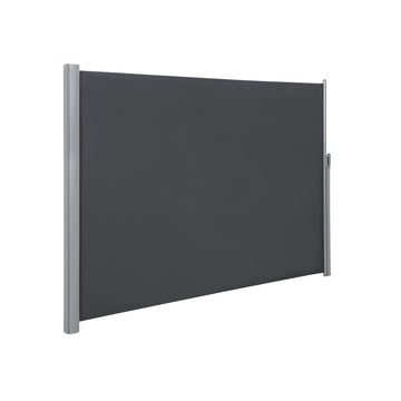 Zijluifel privacyscherm - balkonzonwering - aluminium - UV-bescherming - 180 x 400 cm