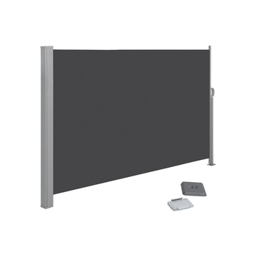 Zijluifel uitschuifbaar oprolbaar privacy antraciet 200 x 300 cm
