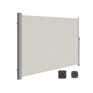 Zijluifel - privacyscherm - zonwering - UV-bescherming - 200 x 300 cm grijs