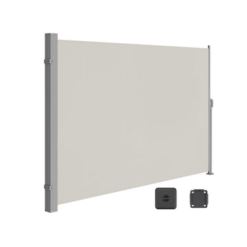 Uitschuifbare zijluifel - privacyscherm - zonwering - UV-bescherming - 200 x 350 cm