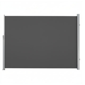 Zijmarkies met aluminium behuizing, uitschuifbaar, ondoorzichtig | Antraciet | 400x160 cm