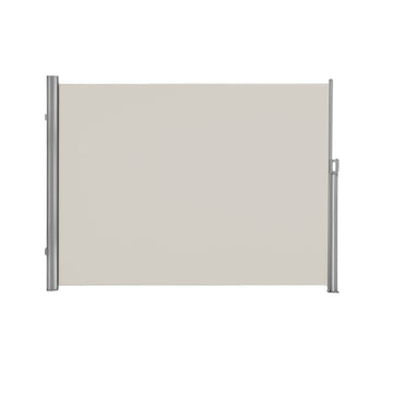 Uitschuifbare zijmarkies met aluminium kast, inkijkwerend