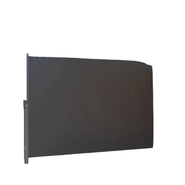 Uitschuifbaar zijscherm - intrekbare zonwering - stalen cassette - antraciet - 400 x 200 cm