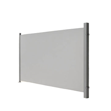 Zijluifel - Uitschuifbaar zonnescherm - Roestbestendig - 200 x 400 cm - Grijs