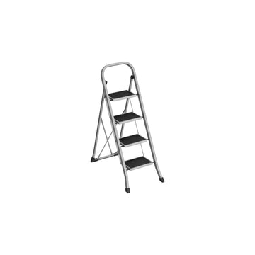 4-treeds inklapbare stalen trapladder 150 kg - 89x45x127 cm