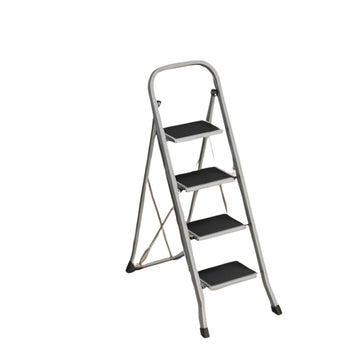 Opvouwbare trapladder 4 treden staal - 89 x 45 x 127 cm