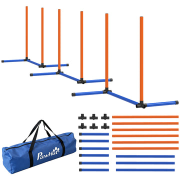 Agility Set voor Honden - 3-delige Trainingsset | Kleur: Oranje | Afmetingen: 65x64x69 cm