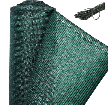 Zichtdoek voor hekwerk met kabelbinders | Groen | 150x1500 cm