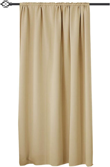 Verduisterend gordijn 250 g/m² met plooiband | Champagne | 135x175 cm