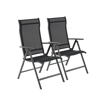 2-delige tuinstoelenset - buitenstoelen - comfortabele patio stoelen - 85 cm x 60 cm x 70 cm