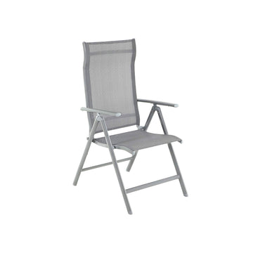 4-delige tuinstoelenset – inklapbaar, aluminium, synthetische vezel, 56x70x106 cm