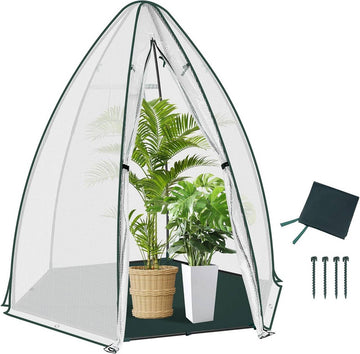 Foliekas met bodemzeil | Wit | 160x160x180 cm