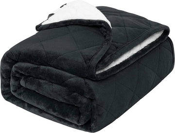 Gewichtsdeken voor volwassenen dubbelzijdig flanel 9 kg | Anthraciet | 150x200 cm