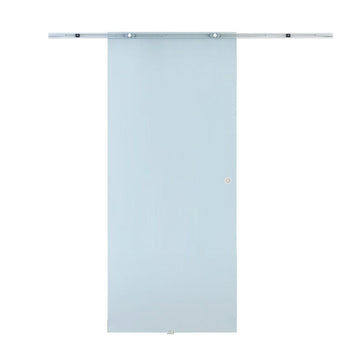 Glazen schuifdeur van satijnglas 8 mm – wandmontage