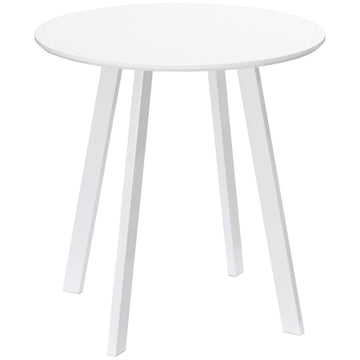 Ronde eettafel voor 2 personen - Glanzend wit | Kleur: Wit | Afmetingen: 72x72x75 cm