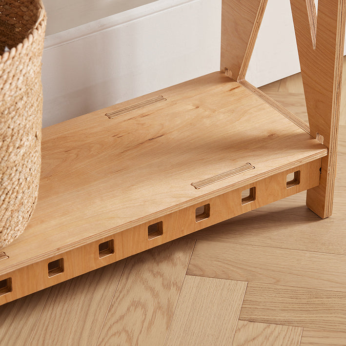 Houten consoletafel - Bijzettafel - Haltafel - Eenvoudige montage met penverbindingen - Milieuvriendelijk - Duurzaam - 80 cm x 87,5 cm x 30 cm
