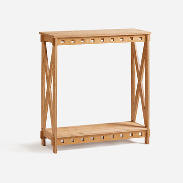 Houten consoletafel - Bijzettafel - Haltafel - Eenvoudige montage met penverbindingen - Milieuvriendelijk - Duurzaam - 80 cm x 87,5 cm x 30 cm