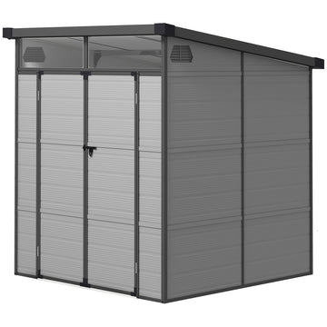 Tuinschuur voor tuingereedschap | Kleur: Grijs | Afmetingen: 191x190x215 cm