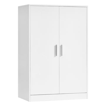 Schoenenkast wolkenwit 5 niveaus, 2 deuren, verstelbare planken | Wolkenwit | 60x36x90,4 cm