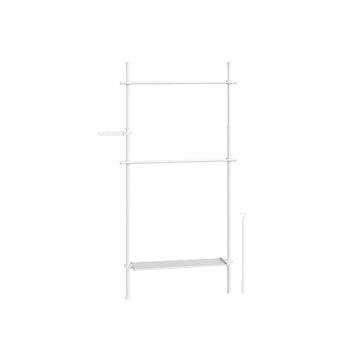 Vloer-tot-plafond kledingrek - kledingstandaard - ruimtebesparend - 33,5 x (84-123) x (208-310) cm